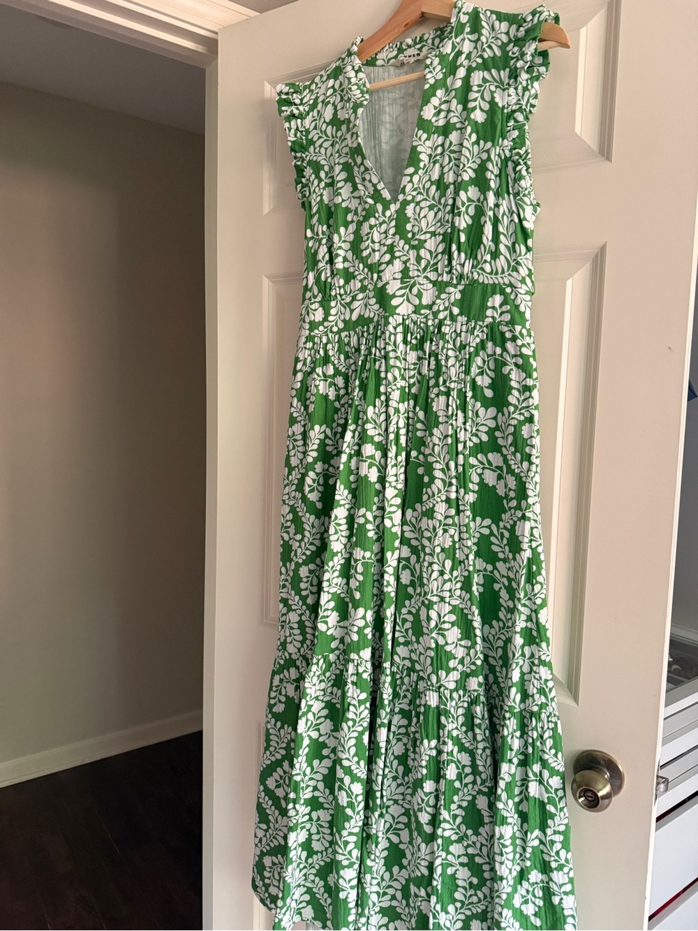 Boden double cloth midi dress - paradise green